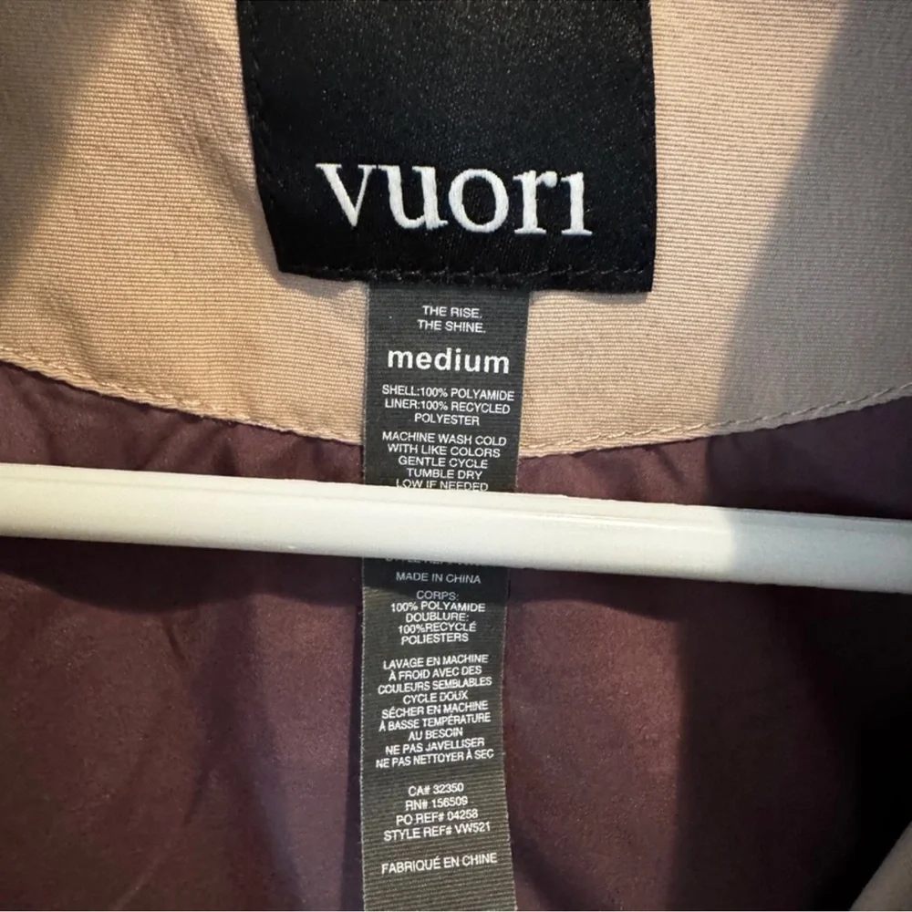 VUORI Lightweight Jacket Military In Dogwood Medium w/flaw - Picture 12 of 12